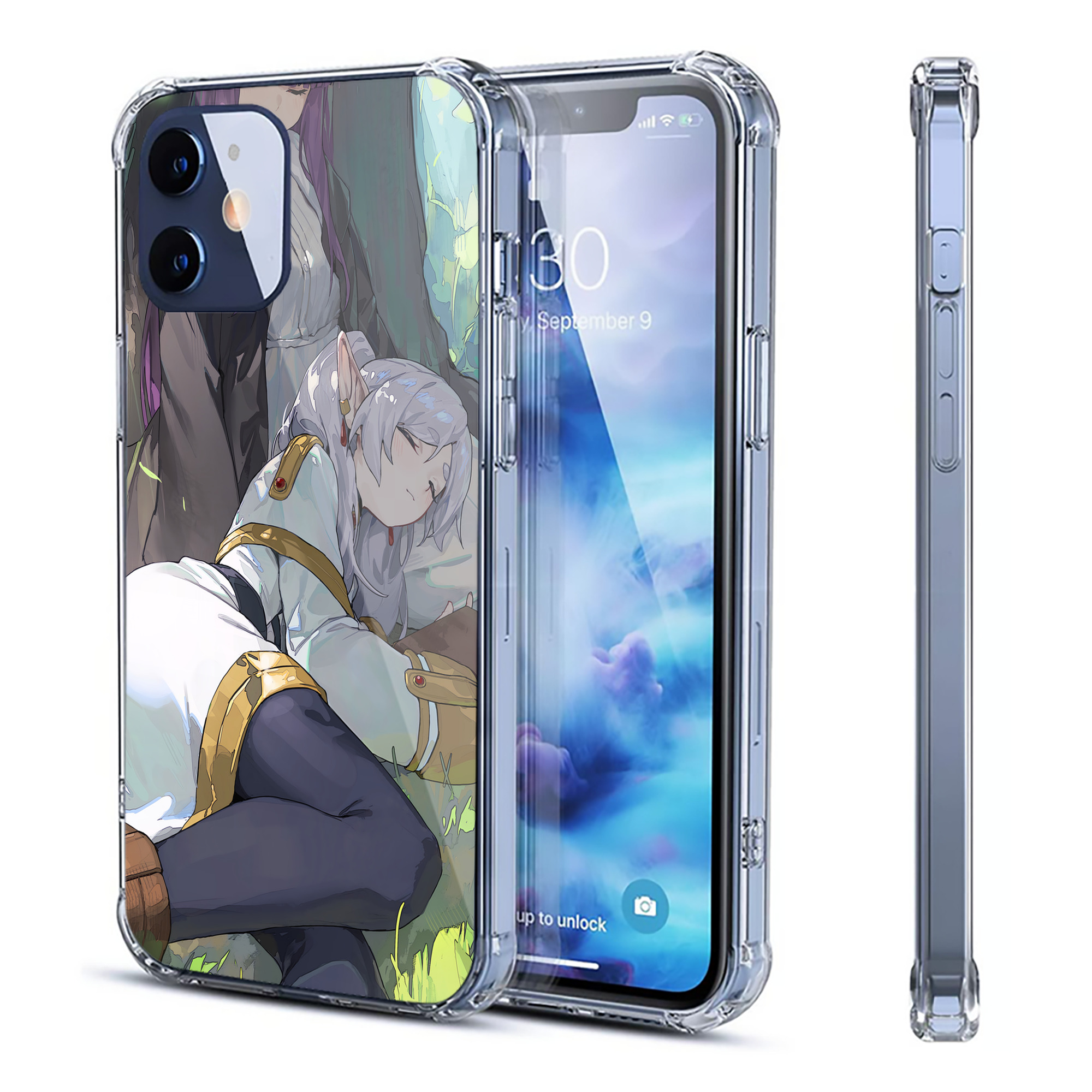 （画像用） 葬送のフリーレン Frieren 【iPhone 12シリーズ対応】透明スマホケース（クリアソフトケース）